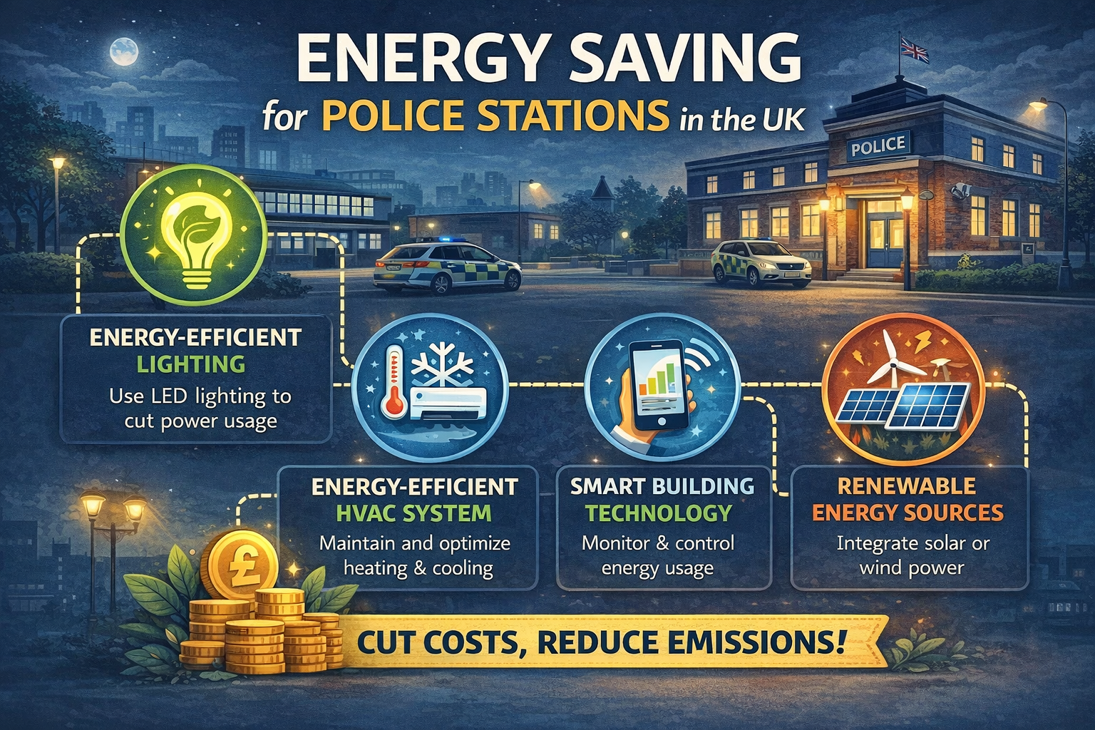 Energy Saving in Police Stations<br />
