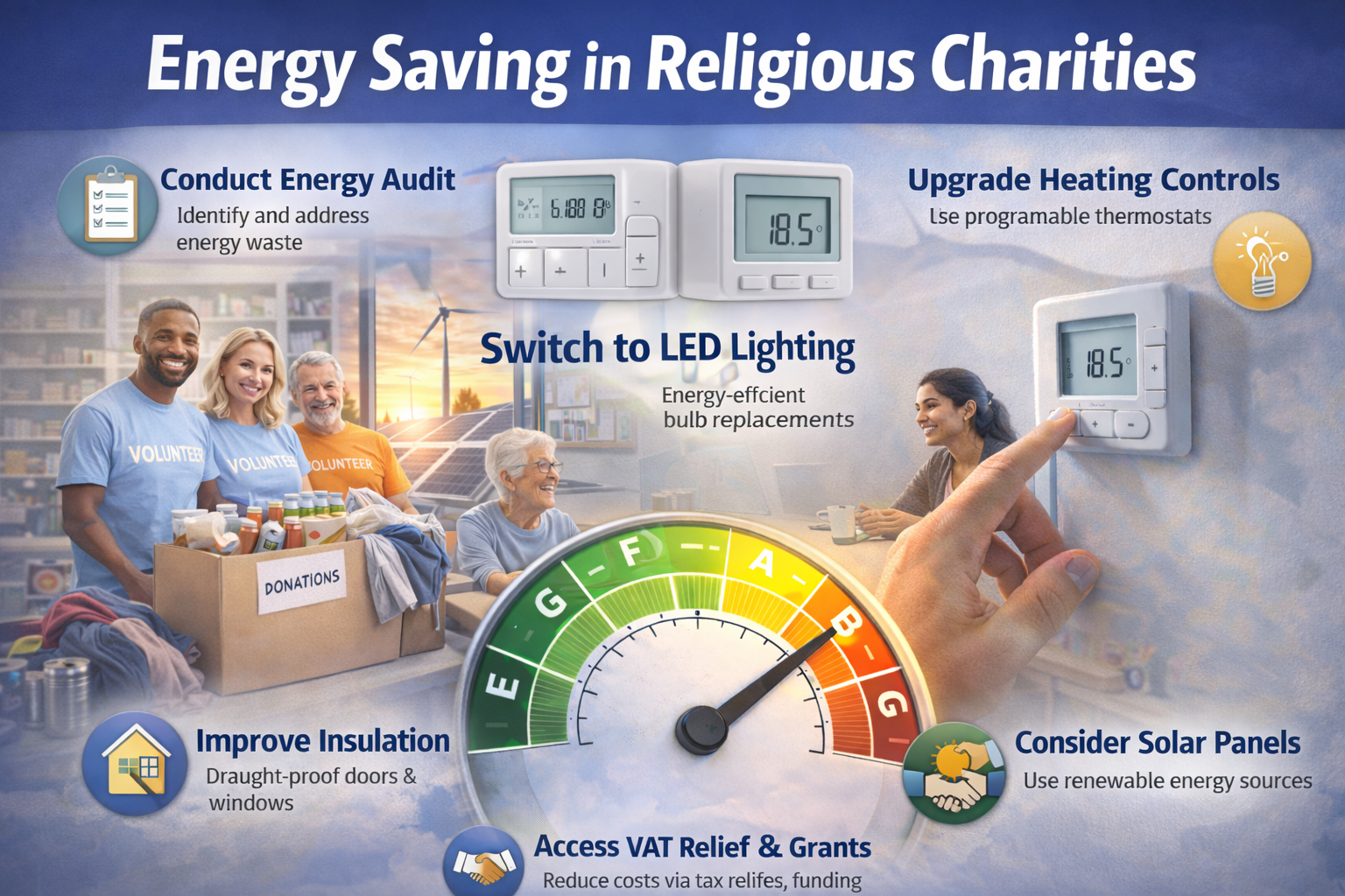 Energy Saving in Religious Charities